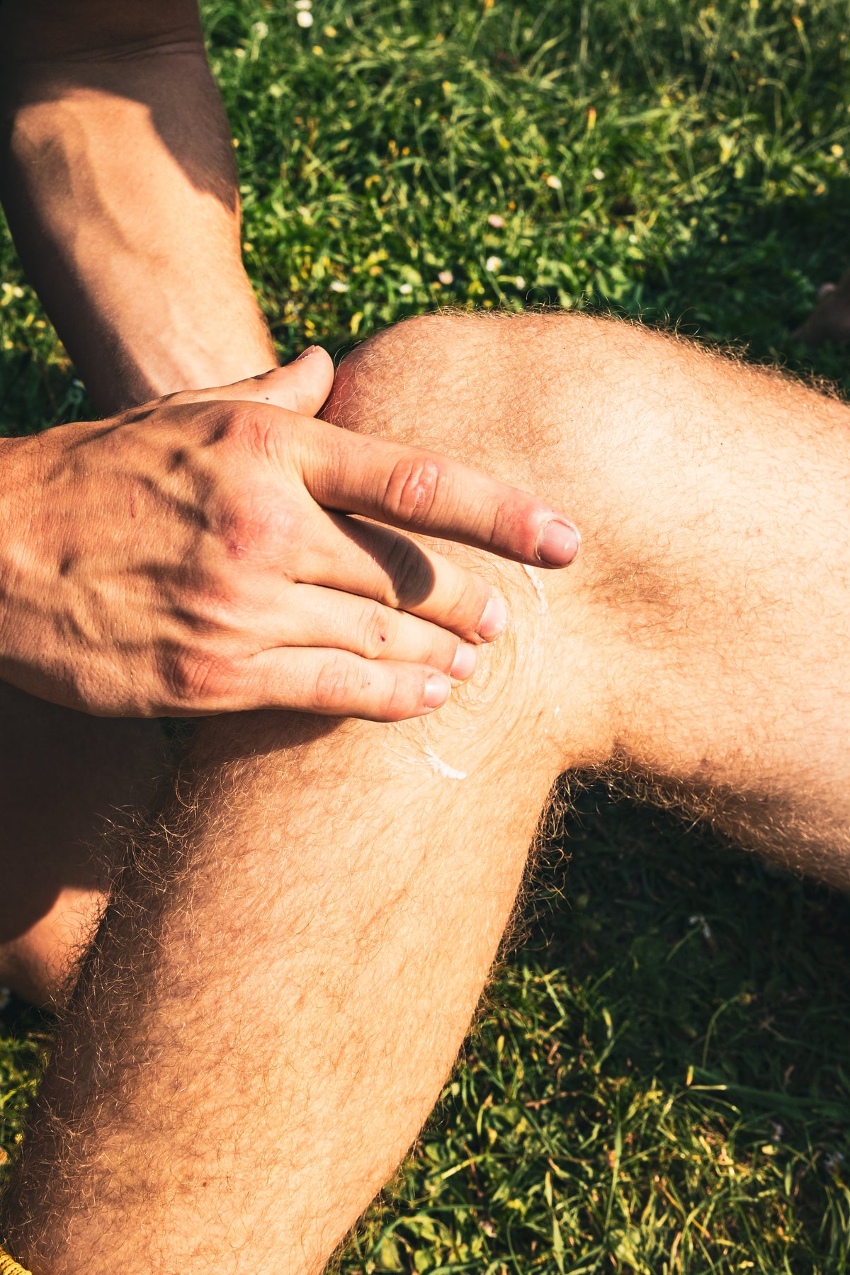 Application de SD-Cream avant un effort sportif